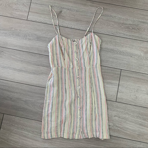 Forever 21 Rainbow-Striped Cami Dress - Picture 2 of 5